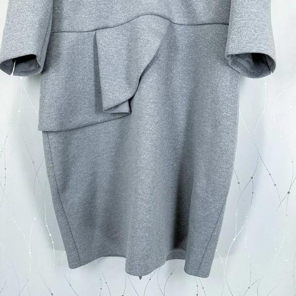 Badgley Mischka Heather Gray Scuba Dress $365 - Picture 9 of 14